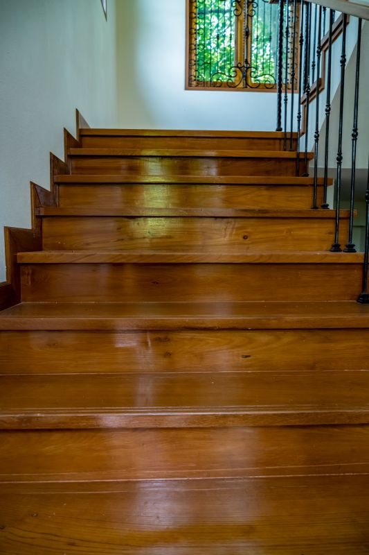 Refinished Stairs - Side View
