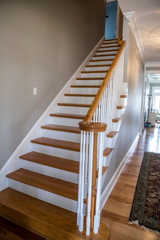 Refinished Wooden Stairs
