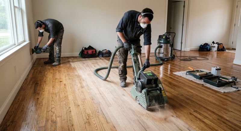 Walnut Floor Refinishing in Kansas City, KS